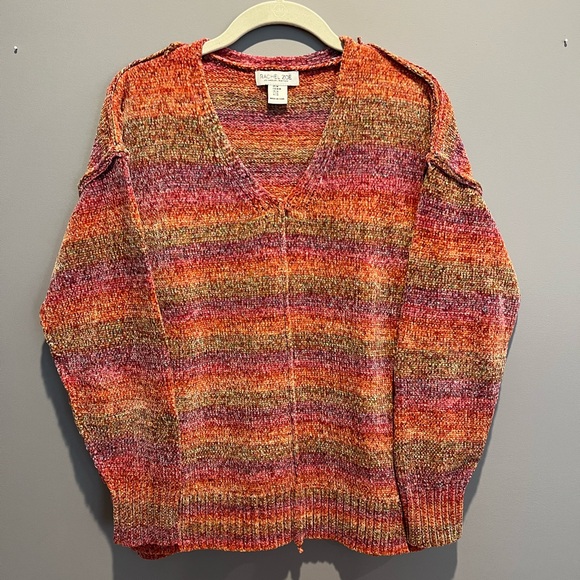 Rachel Zoe Chenille V-Neck Sweater - Picture 2 of 9